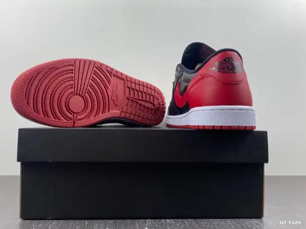 1st Kicks Shoes 705329-001 Jordan Air Retro Bred 1 Low 0522